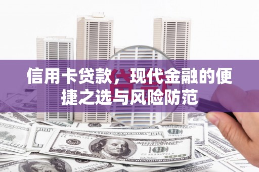 普格信用卡贷款，现代金融的便捷之选与风险防范