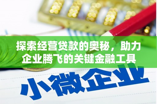 鹿泉探索经营贷款的奥秘，助力企业腾飞的关键金融工具