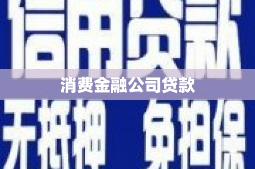 大溪消费金融公司贷款