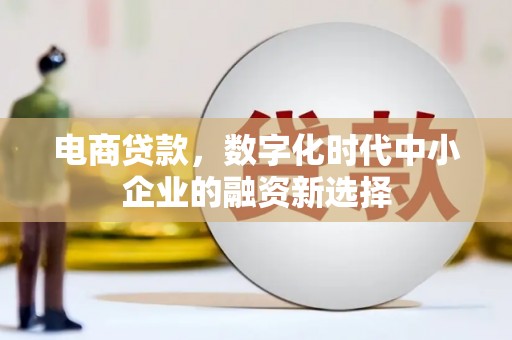 资兴电商贷款，数字化时代中小企业的融资新选择