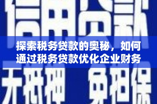 乡城探索税务贷款的奥秘，如何通过税务贷款优化企业财务