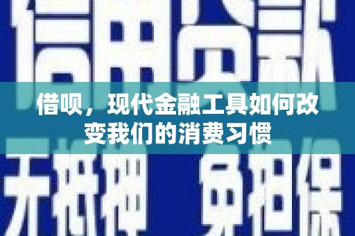怀柔借呗，现代金融工具如何改变我们的消费习惯
