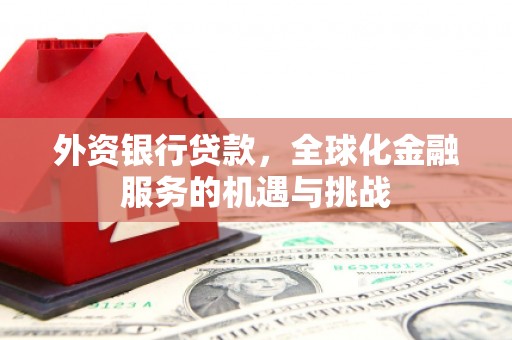 务川外资银行贷款，全球化金融服务的机遇与挑战