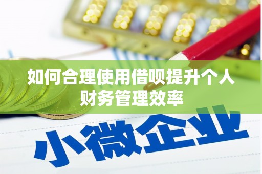金塘如何合理使用借呗提升个人财务管理效率