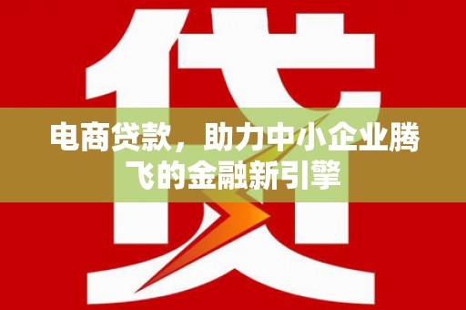 施秉电商贷款，助力中小企业腾飞的金融新引擎
