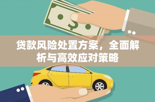 杭锦后旗贷款风险处置方案，全面解析与高效应对策略