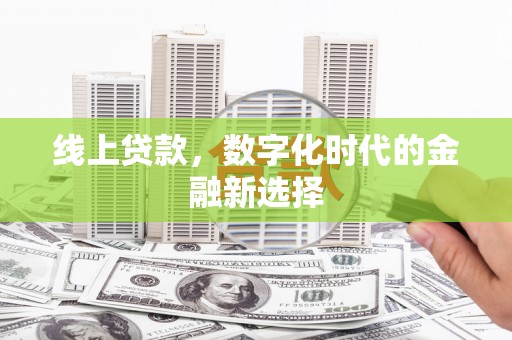 港闸线上贷款，数字化时代的金融新选择