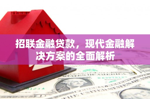 武江招联金融贷款，现代金融解决方案的全面解析