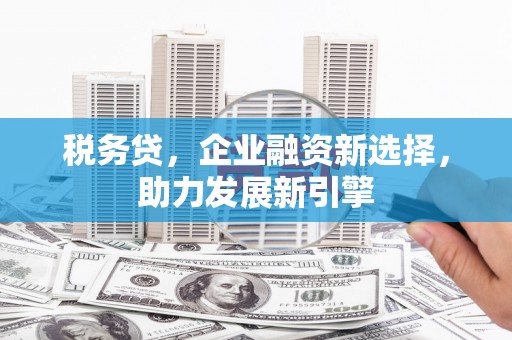崇明税务贷，企业融资新选择，助力发展新引擎