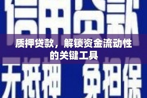 川汇质押贷款，解锁资金流动性的关键工具