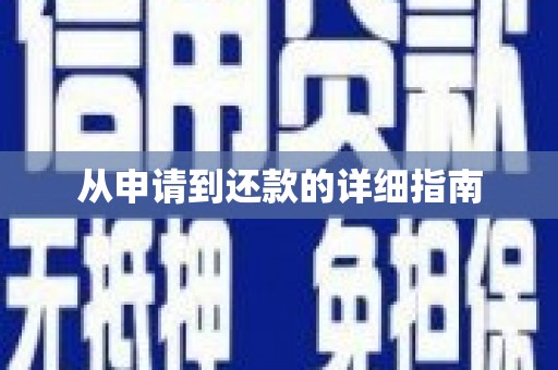 金湖从申请到还款的详细指南